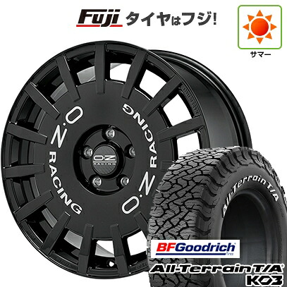 【新品】デリカD5 夏タイヤ ホイール4本セット 245/70R16 BFグッドリッチ オールテレーンT/A KO3 RWL OZ ラリーレーシング 7J 16インチ(送料無料)