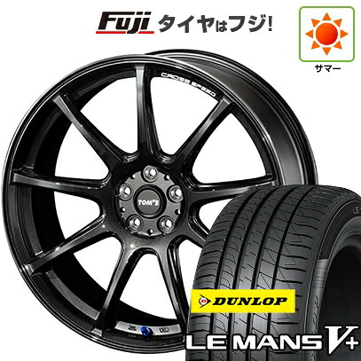 【新品国産車用5穴100】 夏タイヤ ホイール4本セット 225/40R19 ダンロップ ルマン V+(ファイブプラス) TOMS トムス(トヨタ車専用) クロススピード 8.5J 19インチ(送料無料)