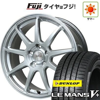 【新品国産車用5穴114.3】 夏タイヤ ホイール4本セット 205/55R16 ダンロップ ルマン V+(ファイブプラス) レアマイスター LMスポーツ LM-QR ハイパーシルバー 7J 16インチ(送料無料)|フジコーポレーション
