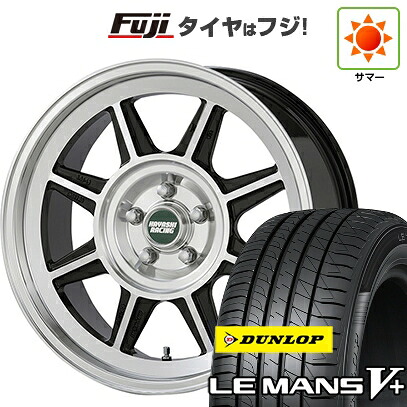 【新品国産車用5穴114.3】 夏タイヤ ホイール4本セット 225/35R19 ダンロップ ルマン V+(ファイブプラス) ハヤシレーシング ハヤシストリート タイプSTL 8.5J 19インチ(送料無料)|フジコーポレーション