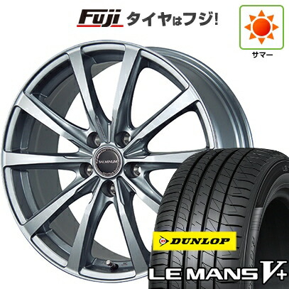 【新品国産車用5穴114.3】 夏タイヤ ホイール4本セット 245/45R19 ダンロップ ルマン V+(ファイブプラス) ブリヂストン バルミナ LS10 7.5J 19インチ(送料無料)｜フジコーポレーション
