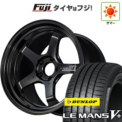 【新品国産車用5穴100】 夏タイヤ ホイール4本セット 225/40R18 ダンロップ ルマン V+(ファイブプラス) ヨコハマ アドバンレーシング GT ビヨンド-R 8.5J 18インチ(送料無料)
