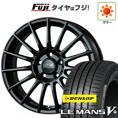【新品国産車用5穴114.3】 夏タイヤ ホイール4本セット 225/40R18 ダンロップ ルマン V+(ファイブプラス) OZ スーパーツーリズモ LM 8J 18インチ(送料無料)