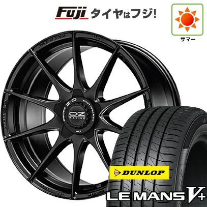 【新品国産車用5穴114.3】 夏タイヤ ホイール4本セット 225/40R18 ダンロップ ルマン V+(ファイブプラス) OZ フォーミュラHLT 8J 18インチ(送料無料)