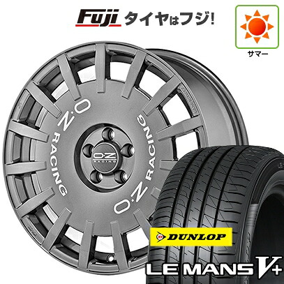 【新品国産車用5穴114.3】 夏タイヤ ホイール4本セット 225/35R19 ダンロップ ルマン V+(ファイブプラス) OZ ラリーレーシング 8.5J 19インチ(送料無料)