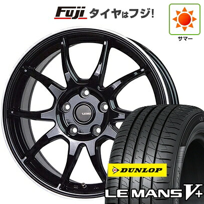 【新品国産車用5穴100】 夏タイヤ ホイール4本セット 215/45R17 ダンロップ ルマン V+(ファイブプラス) ホットスタッフ ジースピード P-06【限定】 7J 17インチ(送料無料)