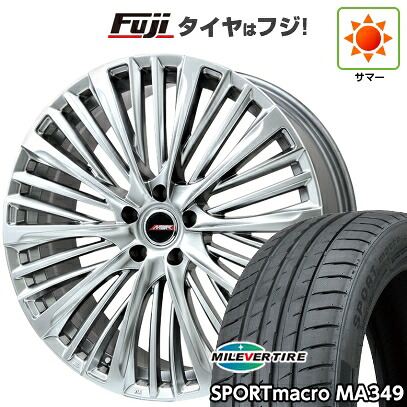 【新品国産車用5穴114.3】 夏タイヤ ホイール4本セット 245/45R19 ミレバー スポーツマクロ MA349（限定） プレミックス MER-X 7.5J 19インチ(送料無料)