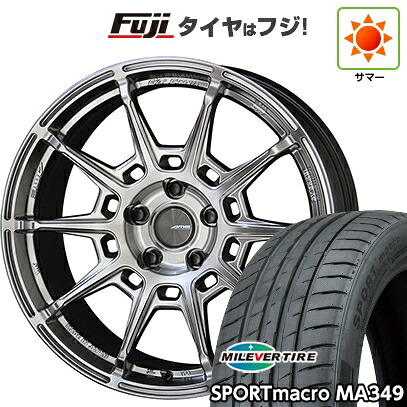 【新品国産車用5穴114.3】 夏タイヤ ホイール4本セット 225/40R18 ミレバー スポーツマクロ MA349（限定） 共豊 ガレルナ レフィーノ 8J 18インチ(送料無料) 97,515円