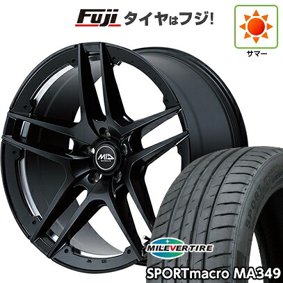 【新品国産車用5穴114.3】 夏タイヤ ホイール4本セット 215/35R19 ミレバー スポーツマクロ MA349（限定） MID WHEELS MID EXCLUSIVE MTW TW025 7.5J 19インチ(送料無料)｜フジコーポレーション