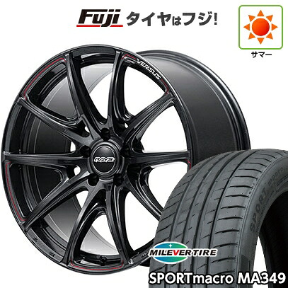 【新品国産車用5穴114.3】 夏タイヤ ホイール4本セット 225/45R19 ミレバー スポーツマクロ MA349（限定） RAYS レイズ ベルサス VV25R 8.5J 19インチ(送料無料)