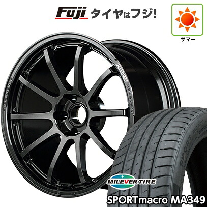 【新品国産車用5穴114.3】 夏タイヤ ホイール4本セット 225/45R19 ミレバー スポーツマクロ MA349(限定) RAYS レイズ グラムライツ 57NR 8.5J 19インチ(送料無料)|フジコーポレーション