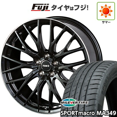 【新品国産車用5穴114.3】 夏タイヤ ホイール4本セット 245/35R20 ミレバー スポーツマクロ MA349(限定) TOMS トムス(トヨタ車専用) TH05 8.5J 20インチ(送料無料)|フジコーポレーション