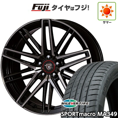 【新品国産車用5穴114.3】 夏タイヤ ホイール4本セット 225/35R19 ミレバー スポーツマクロ MA349（限定） クリムソン クラブリネア カッサーノ FF 8.5J 19インチ(送料無料)