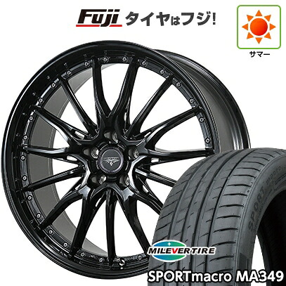 【新品国産車用5穴114.3】 夏タイヤ ホイール4本セット 215/35R19 ミレバー スポーツマクロ MA349（限定） トピー ドルフレン ヒューバー 8J 19インチ(送料無料)