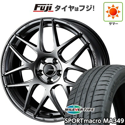 【新品国産車用5穴114.3】 夏タイヤ ホイール4本セット 225/45R19 ミレバー スポーツマクロ MA349（限定） WEDS ウェッズスポーツ SA-27R 8.5J 19インチ(送料無料)｜フジコーポレーション
