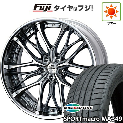 【新品国産車用5穴114.3】 夏タイヤ ホイール4本セット 215/35R19 ミレバー スポーツマクロ MA349（限定） WEDS ウェッズ クレンツェ ウィーバル 8.5J 19インチ(送料無料)