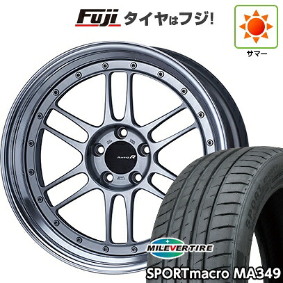 【新品国産車用5穴114.3】 夏タイヤ ホイール4本セット 245/45R19 ミレバー スポーツマクロ MA349（限定） ENKEI エンケイ Racing Revolution RM-F1 9J 19インチ(送料無料)