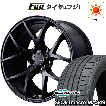 【新品国産車用5穴114.3】 夏タイヤ ホイール4本セット 235/55R18 ミレバー スポーツマクロ MA349(限定) SSR GT GTV03 8J 18インチ(送料無料)|フジコーポレーション