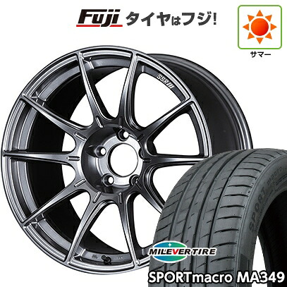 【新品国産車用5穴114.3】 夏タイヤ ホイール4本セット 225/40R18 ミレバー スポーツマクロ MA349(限定) SSR GT GTX01 8J 18インチ(送料無料)|フジコーポレーション