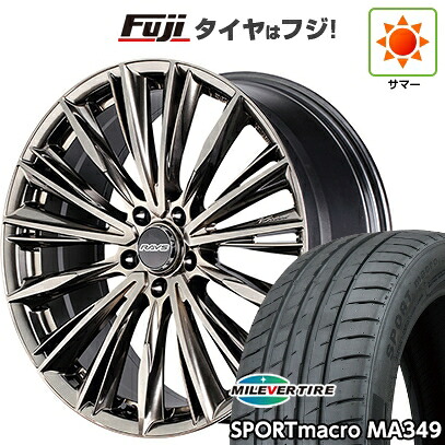 【新品国産車用5穴114.3】 夏タイヤ ホイール4本セット 215/35R19 ミレバー スポーツマクロ MA349（限定） RAYS レイズ ベルサス クラフトコレクション ヴォウジェ LIMITED (GG) 8J 19インチ(送料無料) 111,950円