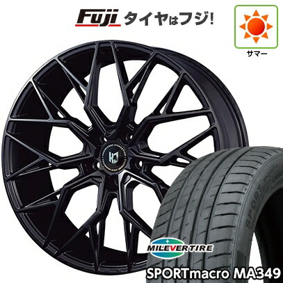 【新品国産車用5穴114.3】 夏タイヤ ホイール4本セット 225/45R19 ミレバー スポーツマクロ MA349(限定) コーセイ レヴゲイン LM51X 8.5J 19インチ(送料無料)|フジコーポレーション