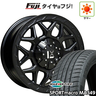 【新品国産車用5穴114.3】 夏タイヤ ホイール4本セット 255/35R20 ミレバー スポーツマクロ MA349（限定） オフビート レクセル インフェルノ 9J 20インチ(送料無料)