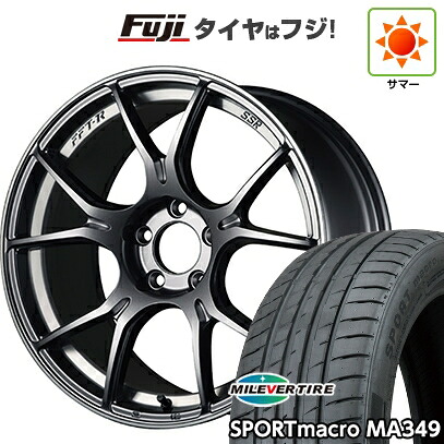 【新品国産車用5穴114.3】 夏タイヤ ホイール4本セット 245/35R19 ミレバー スポーツマクロ MA349（限定） SSR GT GTX02 9.5J 19インチ(送料無料)