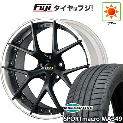 【新品国産車用5穴114.3】 夏タイヤ ホイール4本セット 245/35R20 ミレバー スポーツマクロ MA349（限定） BBS JAPAN RI-S 9J 20インチ(送料無料)