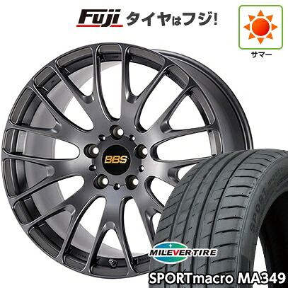 【新品国産車用5穴114.3】 夏タイヤ ホイール4本セット 245/35R20 ミレバー スポーツマクロ MA349（限定） BBS JAPAN RN 8.5J 20インチ(送料無料)｜フジコーポレーション