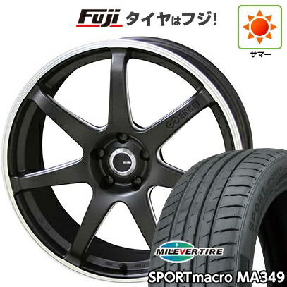 【新品国産車用5穴100】 夏タイヤ ホイール4本セット 225/40R18 ミレバー スポーツマクロ MA349（限定） ENKEI エンケイ TUNING SC38【限定】 8J 18インチ(送料無料)