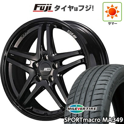 【新品国産車用5穴114.3】 夏タイヤ ホイール4本セット 235/55R18 ミレバー スポーツマクロ MA349（限定） SSR GT GTV06 8J 18インチ(送料無料)｜フジコーポレーション 104,005円