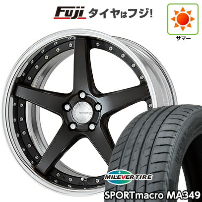 【新品国産車用5穴100】 夏タイヤ ホイール4本セット 245/45R19 ミレバー スポーツマクロ MA349（限定） WORK ワーク グノーシスCV CVF 8J 19インチ(送料無料)