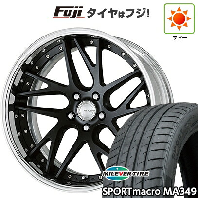 【新品国産車用5穴114.3】 夏タイヤ ホイール4本セット 225/35R19 ミレバー スポーツマクロ MA349（限定） WORK ワーク グノーシスCV CVX 9J 19インチ(送料無料)