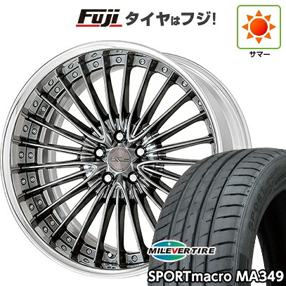 【新品国産車用5穴114.3】 夏タイヤ ホイール4本セット 225/35R19 ミレバー スポーツマクロ MA349（限定） WORK ワーク シュヴァート グラソン 8.5J 19インチ(送料無料)