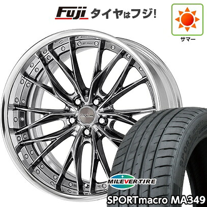【新品国産車用5穴114.3】 夏タイヤ ホイール4本セット 225/45R19 ミレバー スポーツマクロ MA349（限定） WORK ワーク シュヴァート ブルネン 8.5J 19インチ(送料無料)｜フジコーポレーション