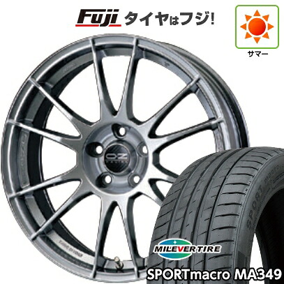 【新品国産車用5穴114.3】 夏タイヤ ホイール4本セット 215/45R18 ミレバー スポーツマクロ MA349（限定） OZ ウルトラレッジェーラ 8J 18インチ(送料無料)