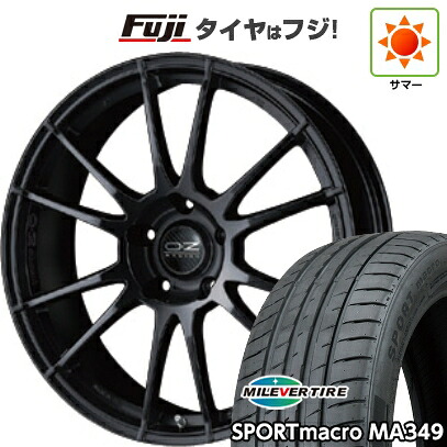 【新品国産車用5穴100】 夏タイヤ ホイール4本セット 245/45R19 ミレバー スポーツマクロ MA349（限定） OZ ウルトラレッジェーラHLT 8J 19インチ(送料無料)