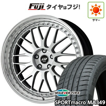 【新品国産車用5穴114.3】 夏タイヤ ホイール4本セット 225/35R19 ミレバー スポーツマクロ MA349（限定） WORK ワーク ジスタンス W10M 8.5J 19インチ(送料無料)