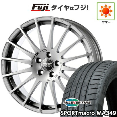 【新品国産車用5穴114.3】 夏タイヤ ホイール4本セット 215/50R17 ミレバー スポーツマクロ MA349（限定） OZ スーパーツーリズモ GT 7J 17インチ(送料無料)