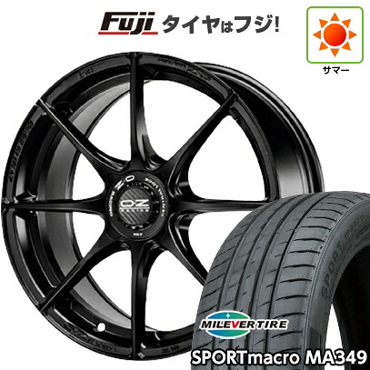 【新品国産車用5穴114.3】 夏タイヤ ホイール4本セット 215/50R17 ミレバー スポーツマクロ MA349（限定） OZ フォーミュラHLT 7.5J 17インチ(送料無料) 123,700円