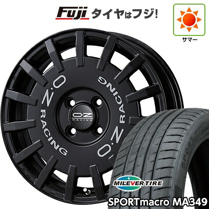 【新品】シエンタ 2015-22 夏タイヤ ホイール4本セット 195/50R16 ミレバー スポーツマクロ MA349（限定） OZ ラリーレーシング 7J 16インチ(送料無料)