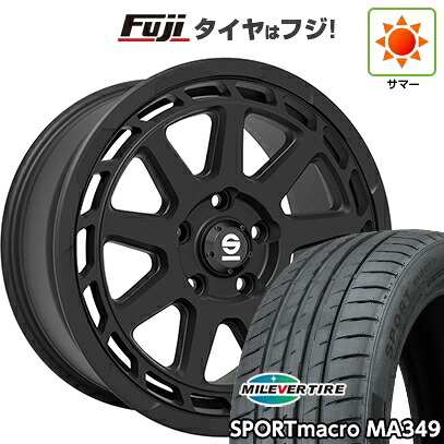 【新品国産車用5穴114.3】 夏タイヤ ホイール4本セット 215/45R18 ミレバー スポーツマクロ MA349（限定） OZ SPARCO グラベル 8J 18インチ(送料無料)