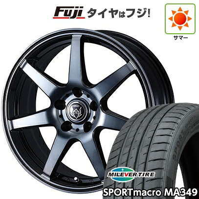 【新品国産車用5穴114.3】 夏タイヤ ホイール4本セット 215/55R17 ミレバー スポーツマクロ MA349（限定） WEDS ウェッズ ライツレー KW 7J 17インチ(送料無料)