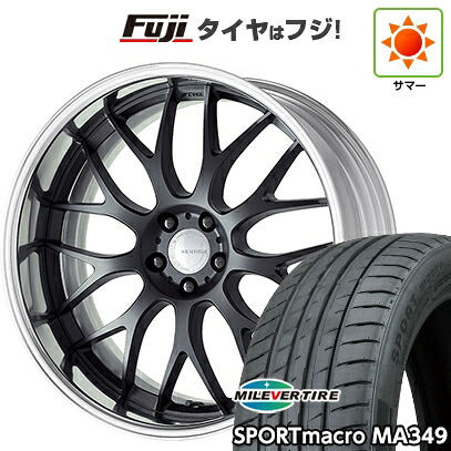 【新品国産車用5穴114.3】 夏タイヤ ホイール4本セット 225/35R20 ミレバー スポーツマクロ MA349（限定） WORK ワーク グノーシスRX RXM 8.5J 20インチ(送料無料)