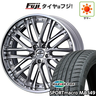 【新品国産車用5穴114.3】 夏タイヤ ホイール4本セット 245/35R19 ミレバー スポーツマクロ MA349（限定） WEDS ウェッズ クレンツェ ベルテーラー 8.5J 19インチ(送料無料)