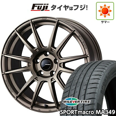 【新品国産車用5穴100】 夏タイヤ ホイール4本セット 225/40R18 ミレバー スポーツマクロ MA349（限定） WEDS ウェッズスポーツ SA-62R【限定】 8.5J 18インチ(送料無料)｜フジコーポレーション