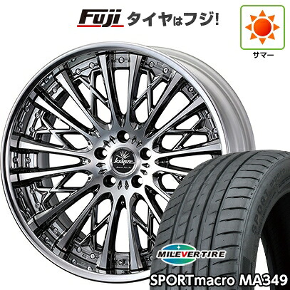 【新品国産車用5穴114.3】 夏タイヤ ホイール4本セット 255/35R20 ミレバー スポーツマクロ MA349（限定） WEDS ウェッズ クレンツェ シュリット【限定】 8.5J 20インチ(送料無料)