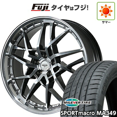 【新品国産車用5穴114.3】 夏タイヤ ホイール4本セット 245/35R20 ミレバー スポーツマクロ MA349(限定) トピー ドルフレン ゴディオ 数量限定 8.5J 20インチ(送料無料)|フジコーポレーション