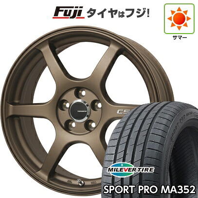 【新品】シエンタ 2022- 夏タイヤ ホイール4本セット 205/45R17 ミレバー スポーツプロ MA352(限定) レアマイスター CS-V6(ブロンズ) 7J 17インチ(送料無料)|フジコーポレーション
