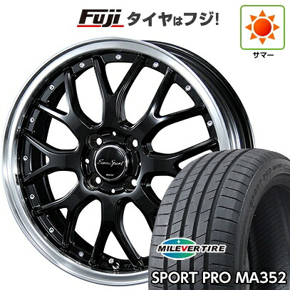 【新品国産車用5穴100】 夏タイヤ ホイール4本セット 215/45R17 ミレバー スポーツプロ MA352(限定) ブレスト ユーロスポーツ タイプ815 7J 17インチ(送料無料)｜フジコーポレーション